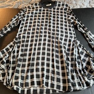 RAG & BONE JEAN black and white checked dress with tie. Size Small.